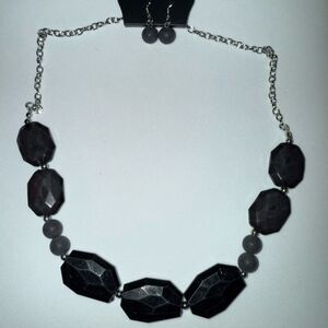 Black Necklace and earrings